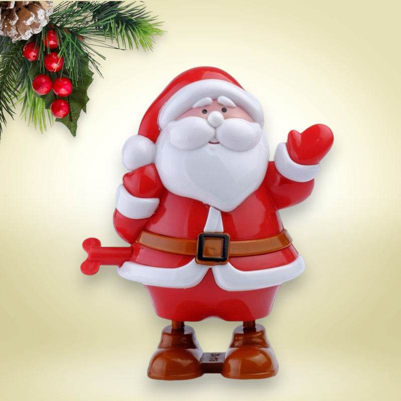 Ugráló Mikulás figura