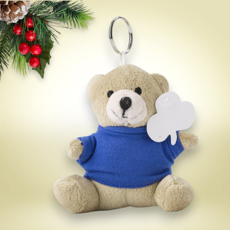 Plüssmacis kulcstartó