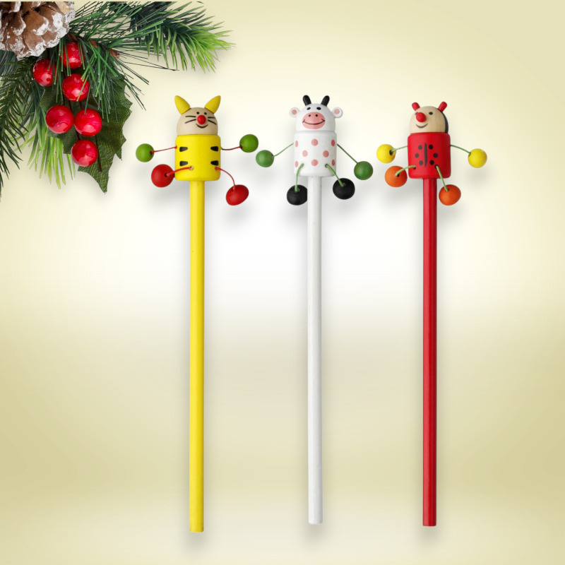 Állatos fa grafitceruza